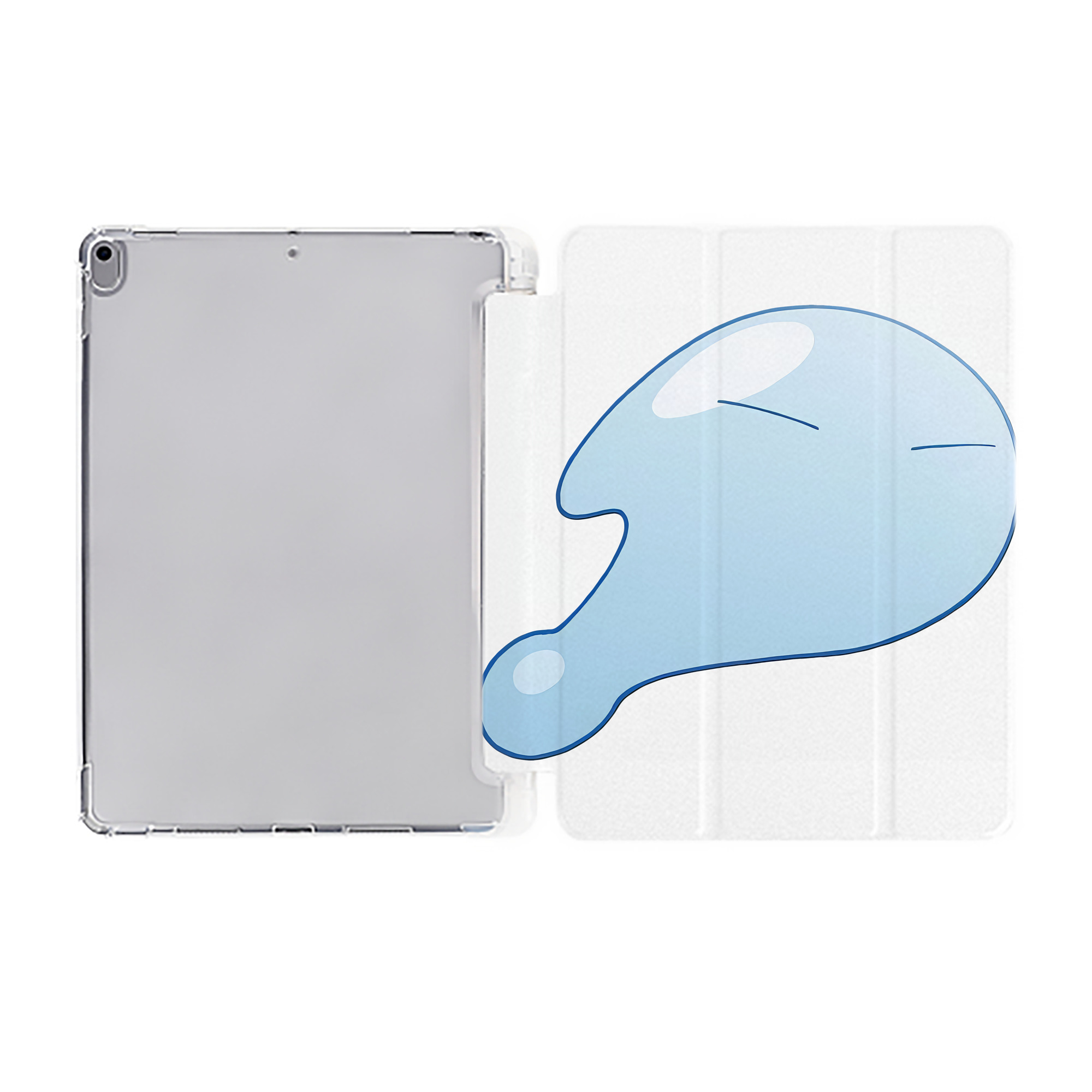 （画像用） 転スラ Regarding Reincarnated to Slime IPad ケース ペン収納付き 三つ折りスタンド PUレザー×シリコン 対応機種9.5/10.5/10.9インチ